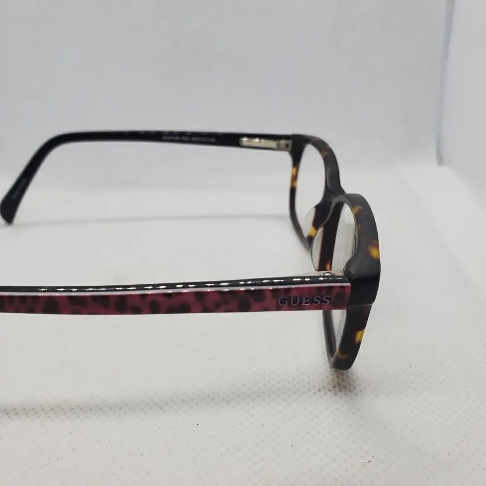 Guess Brown & Pink Tortoiseshell Prescription Glasses Frames